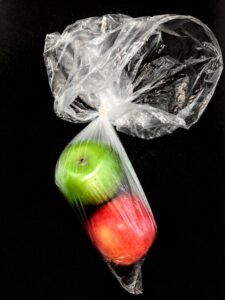 Apples in Plastic Bag