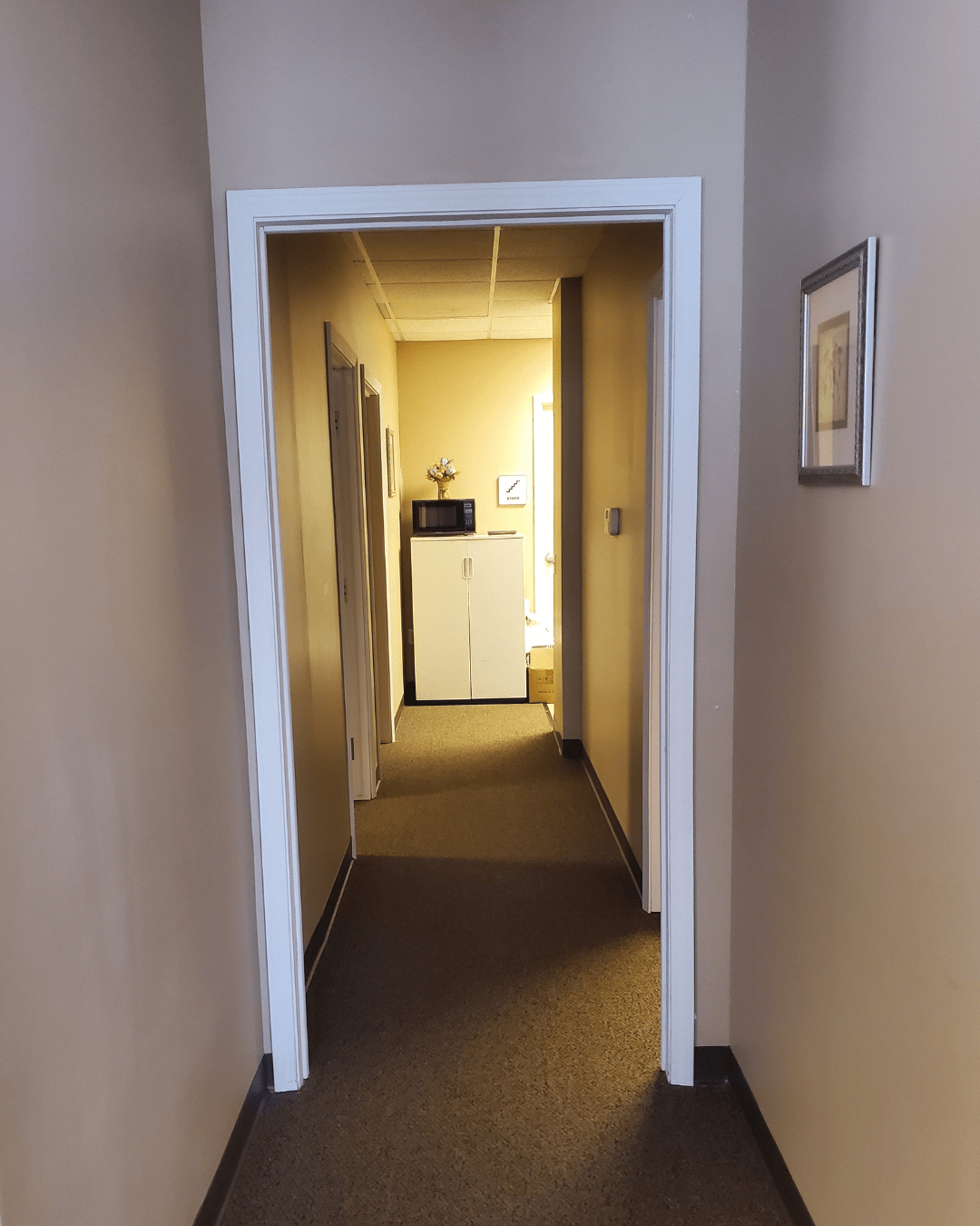 Image of Hallway Connecting Waiting Area to Therapy Rooms in Virtual Office Tour